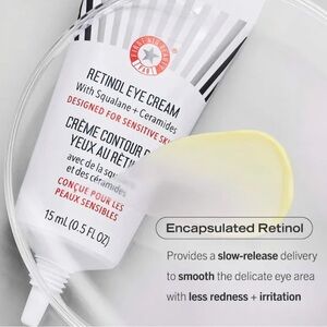 NEW First Aid Beauty 
Retinol Eye Cream with Squalane + Ceramides